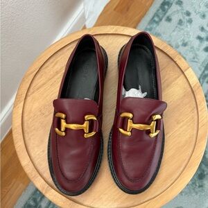 Boden Iris Snaffle Loafers in Oxblood leather